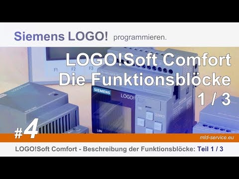 Siemens LOGO! 8 programmieren Tutorial Deutsch #4 - LOGO!Soft Comfort die Funktionsblöcke 1/3