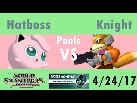 [Melee Singles Pools WF] Hatboss(Puff) vs Knight(Fox) [DownB_ April Monthly]