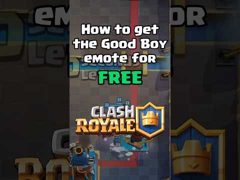 Get the GOOD BOY emote for FREE #clashroyale #shorts