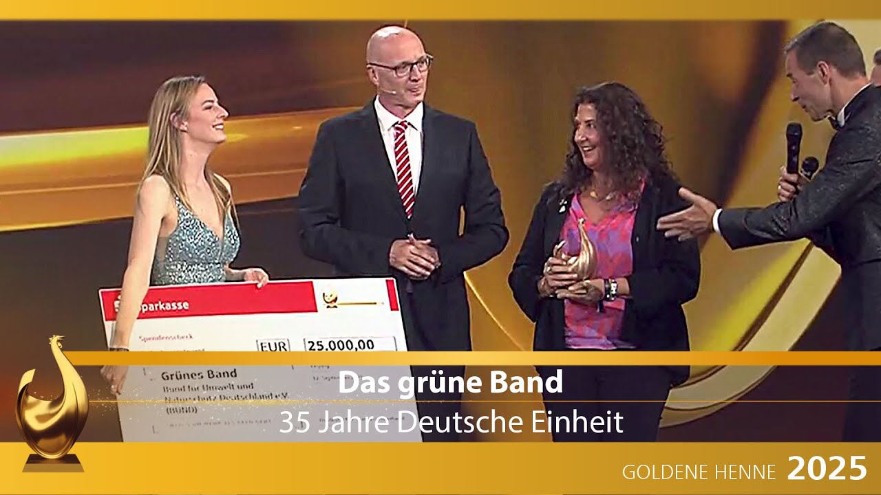 Goldene Henne für Grünes Band