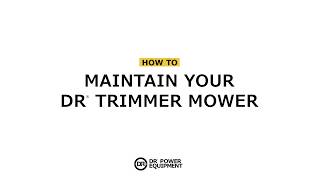 Tech Support discussing maintenance tips for DR Trimmer Mowers