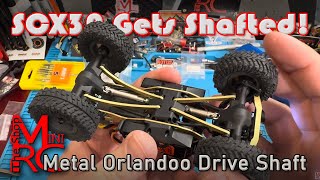 Metal Orlandoo Hunter Driveshaft on the SCX30 - Unexpected Upgrade