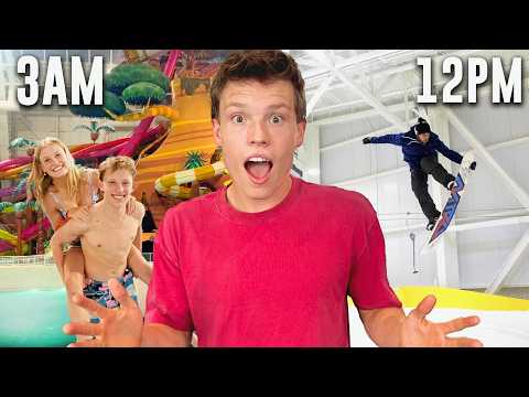 24 HOURS In the WORLDS Craziest Mall! Ninja Fam with Jordan & Salish!