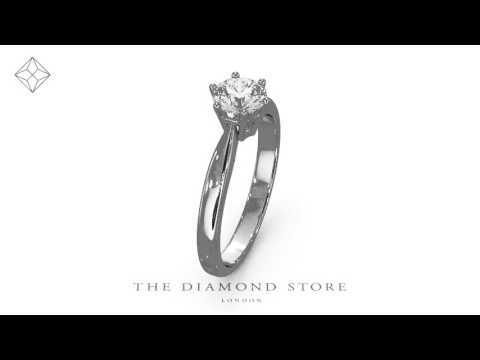 UT25 - Certified 0.70CT Chloe High Engagement Ring