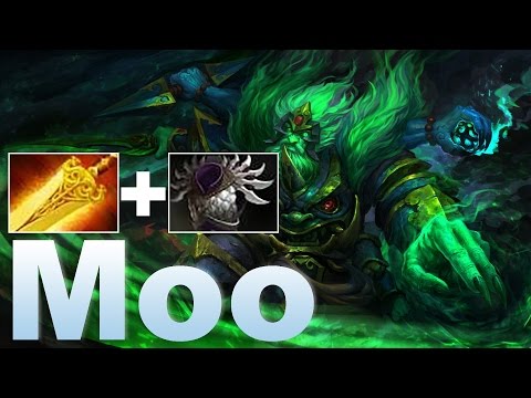Moo Wraith King old build Radiance & Blade Mail pro Gameplay | Highlights 7.02 — Dota 2
