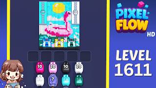 Pixel Flow Level 1611 Solution Walkthrough