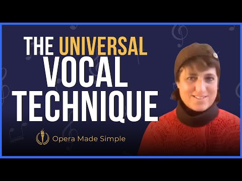 Belcanto technique, he universal vocal technique: online Masterclass