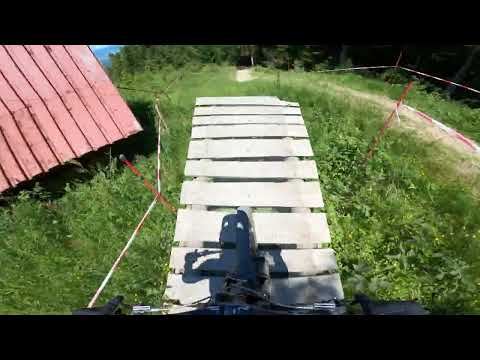 Hard Downhill League #2 - Koninki Gravity Park - final run 2022 | raw | POV helmetcam HIGH FIVE CREW