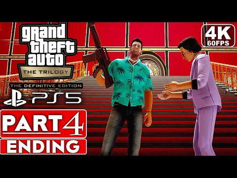 GTA VICE CITY DEFINITIVE EDITION ENDING Gameplay Walkthrough Part 4 [4K 60FPS PS5] - No Commentary