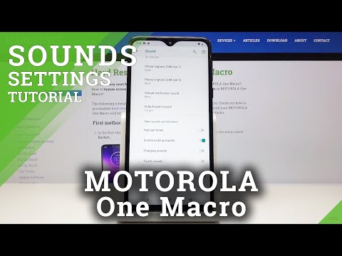 How to Turn On Dial Pad Sounds in MOTOROLA One Macro – Sounds Settings