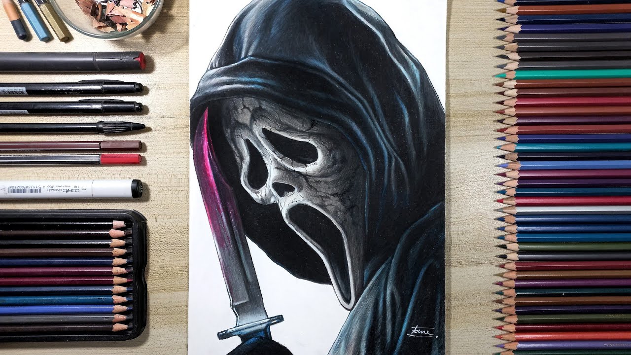 Drawing Ghostface (Scream VI) | Fame Art