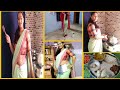 Saree Vlog Indian Mom After Routine Dal Fry Bitter Gourd Sabji