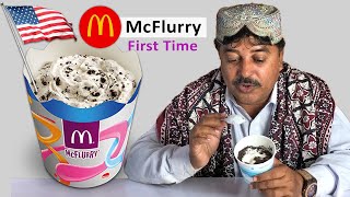 Tribal People Try McDonald's Oreo McFlurry First Time