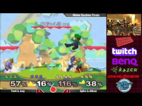 Shadowloo Showdown 6 Melee Doubles Losers Finals - Splice & Atticus vs Toshi & Joey