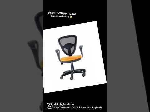 Black leather mesh net office chair