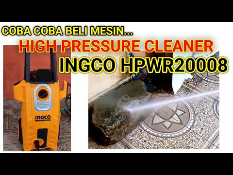 Τεστ Πλυστικού μηχανήματος υψηλής πίεσης 2000W INGCO HPWR20008 