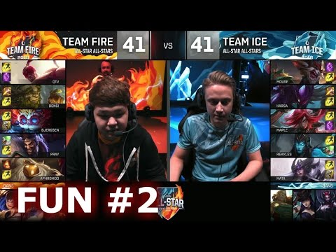 Ice vs Fire fun (troll) Show Match 2 - Bjergsen Heimerdinger vs Mouse Kled | LoL All-Star 2016 Day 4