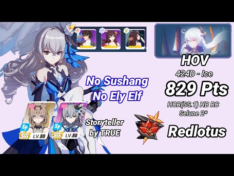 Redlotus D424: HOV (Ice) 829 Pts - HOR(SS.1) HB RC Selune 2* | No Sushang, No Ely Elf