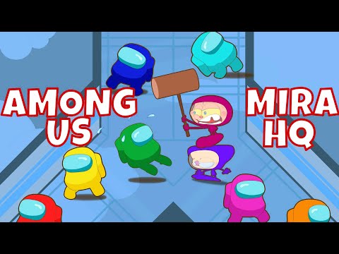 Mongo e Drongo em Among Us Mira HQ - paródia de Among US Mira HQ em desenho animado