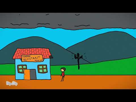 Tornado vs stickman's house
