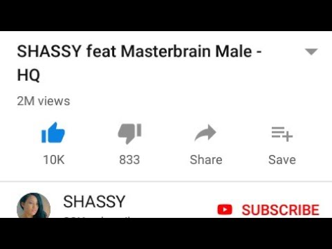 [News] Video Mizik Shassy ft Master brain  ''Male'' a gen 2M views sou you tube