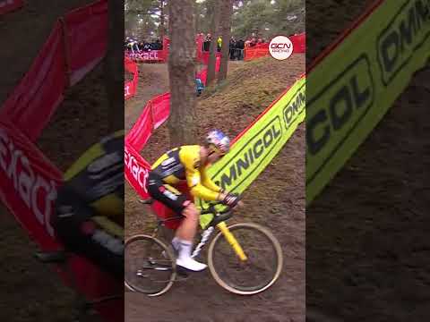 🌈 Mathieu van der Poel was flying through the technical sections in Mol! #ExactCross #cx #cyclocross