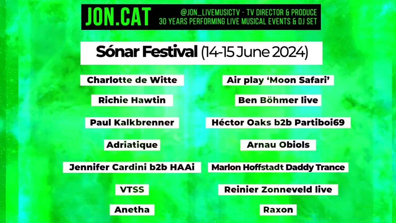 SONAR FESTIVAL 2024