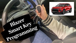 How To Program A Chevrolet Blazer Smart Key Remote Fob 2019 - 2022
