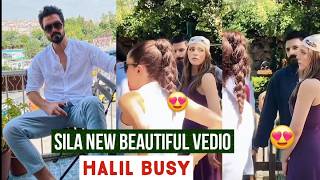 Sila Turkoglu New Beautiful Vedio from Set !Halil Ibrahim Ceyhan Busy