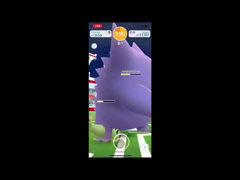 Pokemon Go - Tier 3 Gengar Raid w/ 3 players