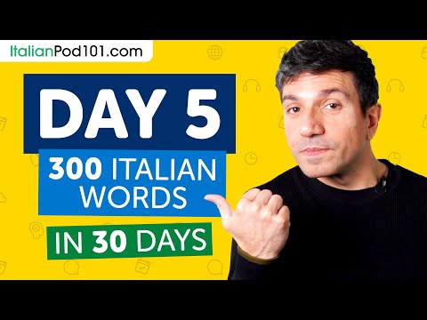 Day 5: 50/300 | Learn 300 Italian Words in 30 Days Challenge