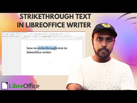 How to strikethrough text in libreoffice writer | strikethrough text in libreoffice writer