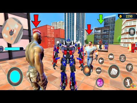 Optimus Prime Jet Bike Car Robot Transformation #26 - Robot Araba Oyunları 2020 - Android Gameplay