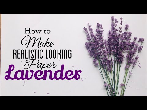 How to make beautiful lavender paper flower in just 5 Minutes / DIY Realistic looking Paper flowers