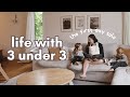 My First Solo Day With 3 Kids Under 3 Newborn DITL