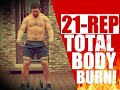 CRAZY 21 Rep Kettlebell Glutes, Core, & Shoulders Burnout! | Chandler Marchman
