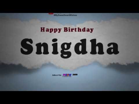 Happy Birthday Snigdha | Whatsapp Status Snigdha