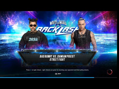 | WWE 2K23 Legend Mode | Bad Bunny vs Damian Priest Street Fight | 4K 60FPS |