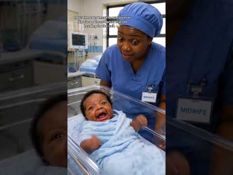 POV: The baby heard he was born in Nigeria and immediately started heading for the exit. 😂