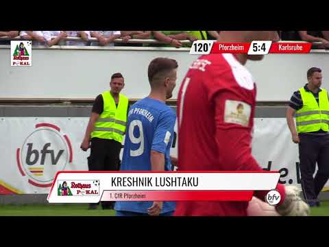 Finale bfv-Rothaus-Pokal 2017/18 CfR Pforzheim : Karlsruher SC