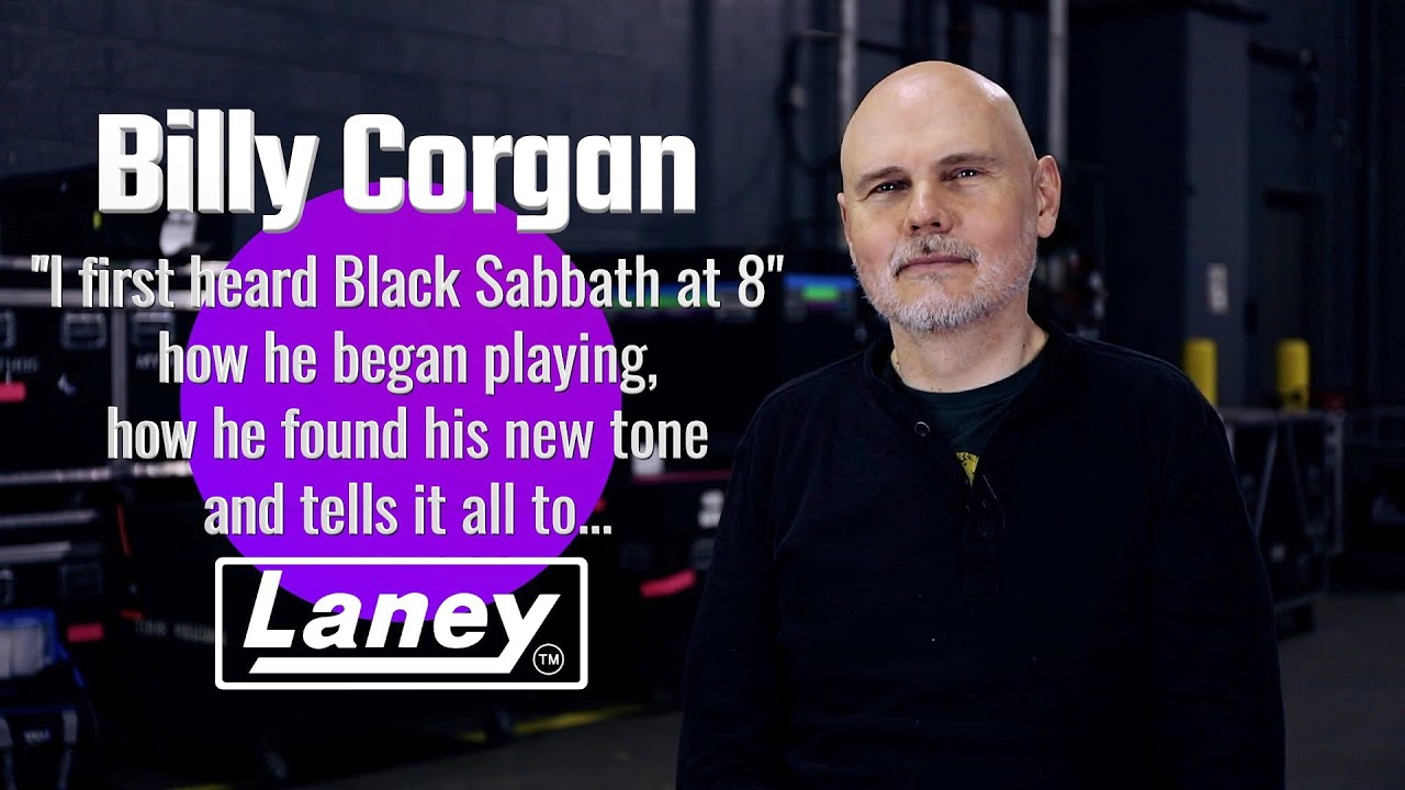 Billy Corgan of The Smashing Pumpkins Joins Laney - Plays Laney LA100SM Head & LA412 Cabinet - YouTube