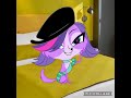 Littlest Pet Shop Zoe Trent Is In A Yellow Bedroom In Her Swimsuit While Sesame Street 4162 Ending
