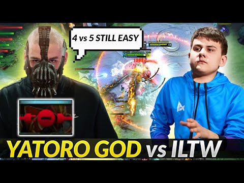 Yatoro TI10 winner's spirit - 4vs5 Never Giveup vs iLTW
