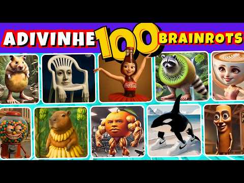 💪🍊 GUESS 100 BRAINROTS! MEGA INSANE MARATHON! Guess the Brainrot | Brainrot Quiz 🔊 #dinoquiztopia