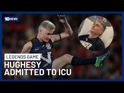 Comedian Dave Hughes In ICU With Broken Ribs After AFL Legends Game | 10 News