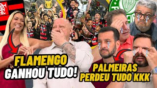 PALMEIRENSES e ANTIS FLAMENGO são ZOADOS AO VIVO após VICES do Palmeiras e Flamengo CAMPEÃO de TUDO