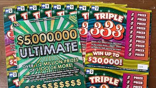 Full Book of SC Triple 3 Scratch-Offs!💥Part 8💥Can We Find An Ultimate Win💸