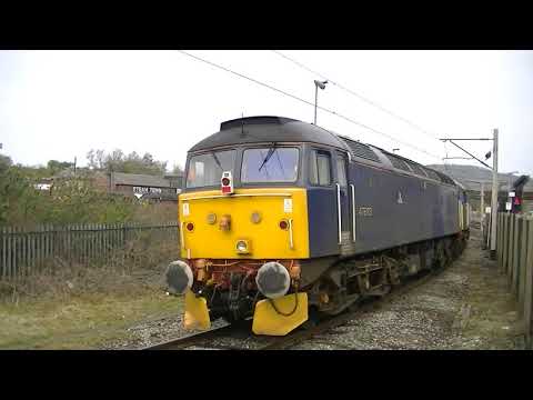 ROG Locos Positioning Move ROG 57305+WCR 47848+47812+47815+47813 0N11 Carnforth 18042021