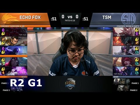 Echo Fox vs TSM - Game 1 | Round 2 S8 NA Regional Qualifier for S8 Worlds 2018 | TSM vs FOX G1