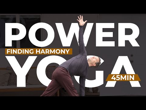 45 Min LIVE Power Yoga 'Find Harmony' l A Total Body Workout